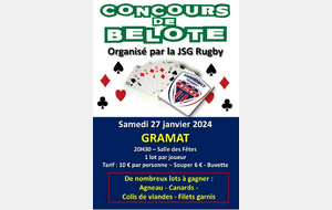 CONCOURS DE BELOTE