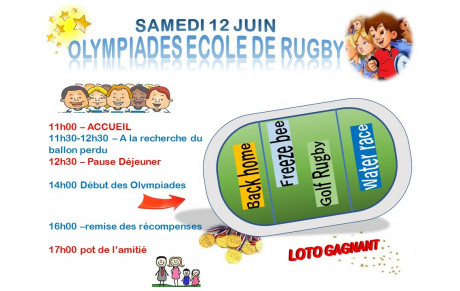 Olympiades samedi 12 juin